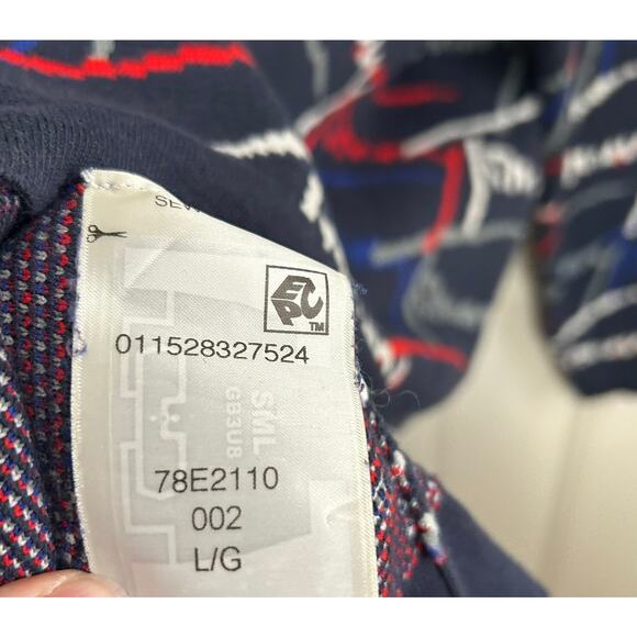 Vintage Tommy Hilfiger All Over Script Crew Sweater L 90s USA Streetwear Rare - Picture 10 of 13